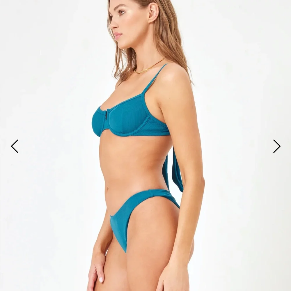 L*Space Mediterranean Blue Hunter Bikini Top